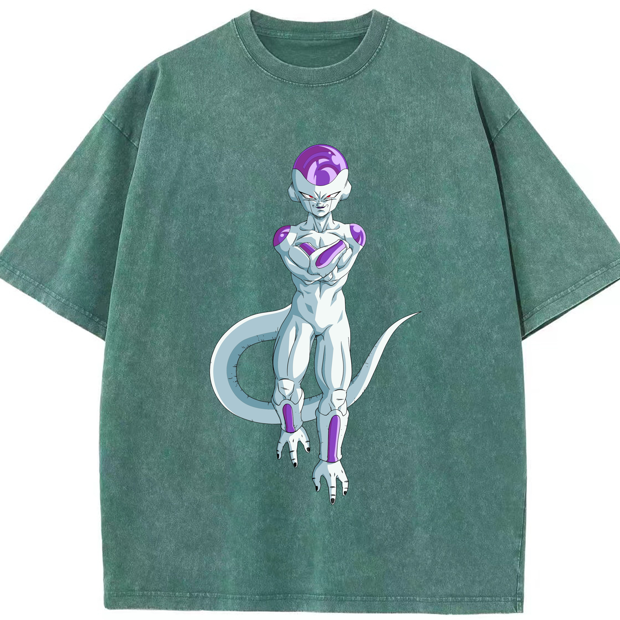 （画像用） ドラゴンボール フリーザ DRAGON BALL Frieza 綿100% ヴィンテージ風 半袖Tシャツ（フロントプリント）